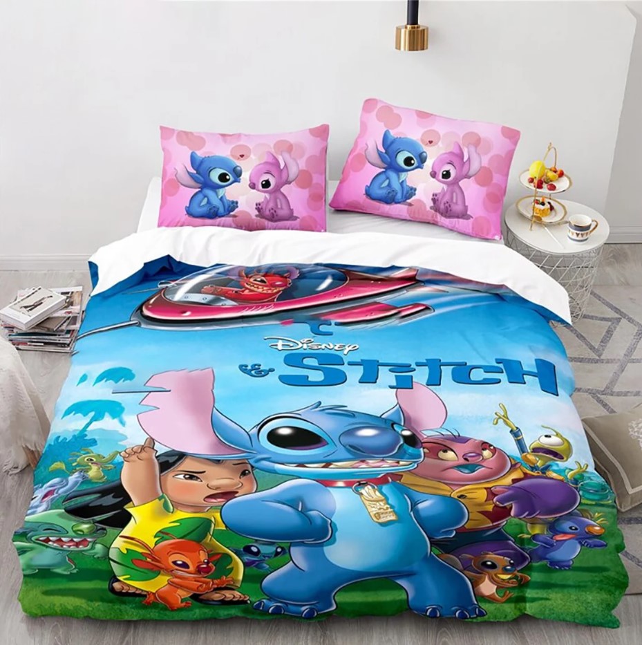 Personalized Stitch Bedding Set Stitch And Lilo Bedding Gift Bedding For Kid Room Gifts For Her